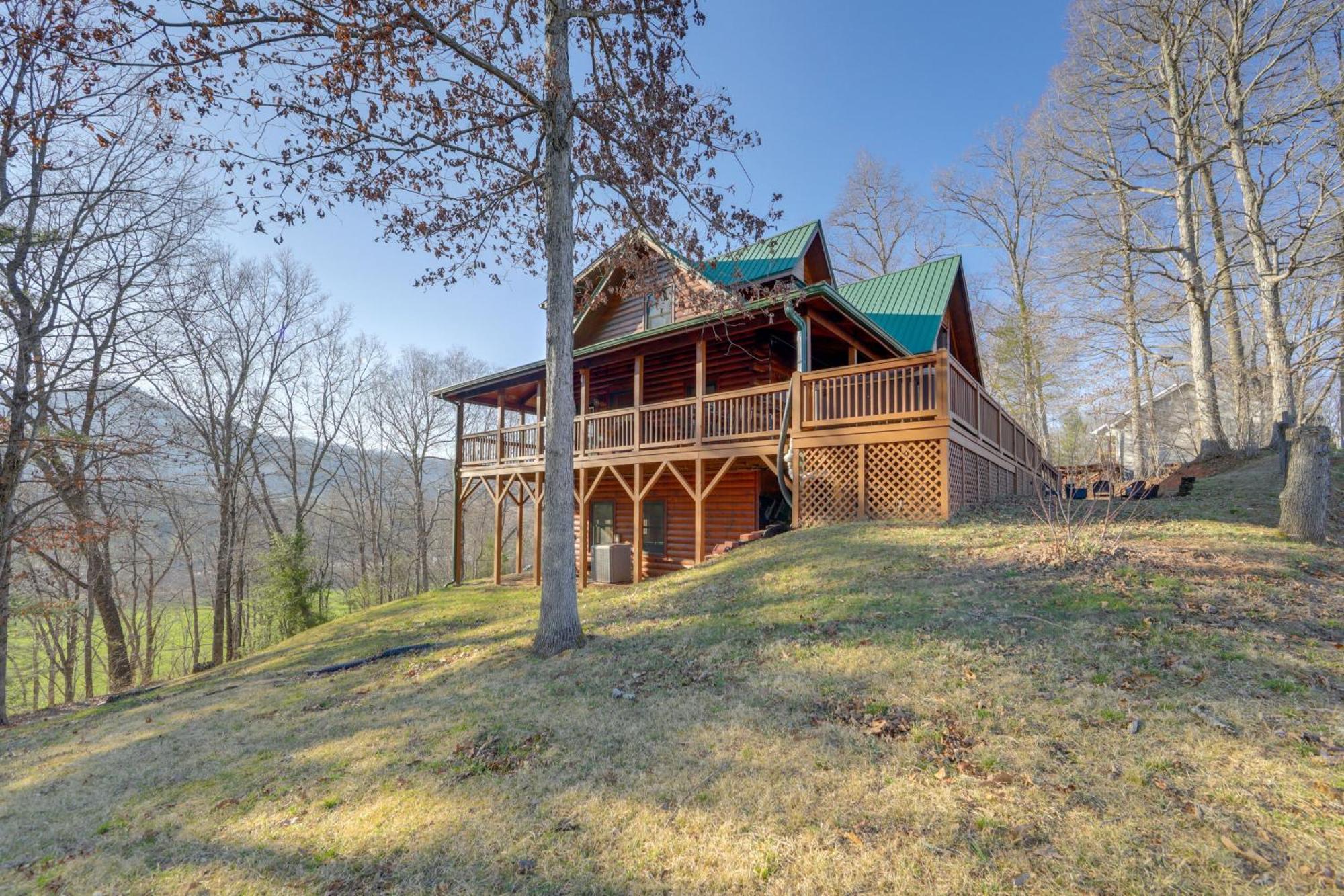 ווינסוויל Whits End Smoky Mtn Home With Hot Tub, Views מראה חיצוני תמונה